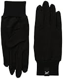 Terramar Adult Thermasilk Ultra-Thin Performance Liner Gloves, Black, Small (6.5-7)