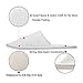 AhfuLife Spa Slippers 5 Pairs - White Disposable Closed-Toe Hotel Slippers, Non-slip for Guests, House, Bedroom, Wedding, Party, Travel - Unisex