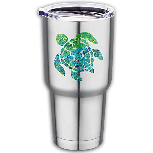 Frieda Richard Sea Turtle 100% Food Grade Stainless Steel Insulated Travel Tumbler Cup Muscle Car Co - //coolthings.us