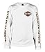 Harley-Davidson Men's Long Sleeve Orange Bar & Shield White Shirt 30291964