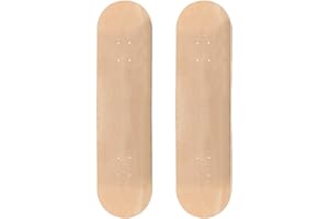TLHB 2PCS Skateboard Deck, 31 * 8 Inch 7-Layer Maple Blank Skateboard Deck, Double-Kick Skate Deck