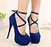 buytra Sexy Fashion Womens Platform Pumps Strappy Buckle Stiletto High Heels Shoes