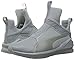 PUMA Women's Fierce Quilted Cross-Trainer Shoe, Quarry/Puma Silver, 10 M US