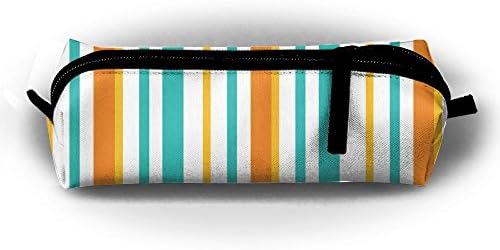 Miran One Stripes And Plaids Boys Girls Kids Students Pencil Pencil Bag Pen Case Holder Pencil Case Pouch Zipper Closure Cosmetic Makeup Bag