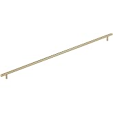 Amerock BP19019CZ | Bar Pulls 30-1/4 inch (768mm) Center-to-Center Champagne Bronze Cabinet Pull | Kitchen Cabinet Hardware |