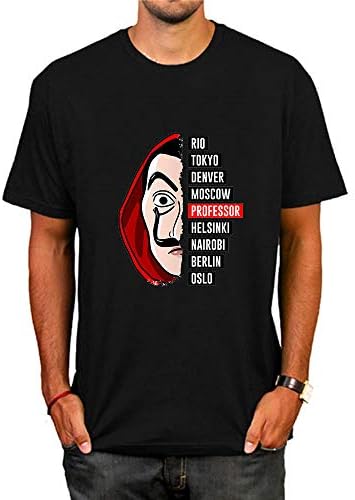 Funny Design La Casa De Papel T Shirt Money Heist Tees TV Series Casual Tshirts