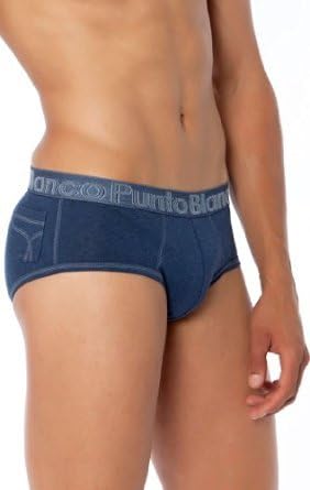Punto Blanco 3302310-Explore-Denim Look Slip Brief Underwear-Blue