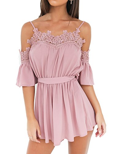 Relipop women s lace off shoulder high waisted casual s…