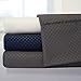 1500 Supreme Collection Dobby Striped Sateen 4 Piece Bed Sheet Set Deep Pocket - Premium Hotel Style Bed Sheets & Pillowcase Set - Wrinkle Free Hypoallergenic Bedding -CHECKERED DOBBY - King, White