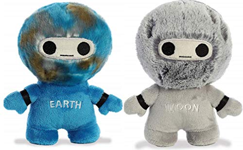 Aurora Plush Galaxy Group Bundle, Earth And Moon