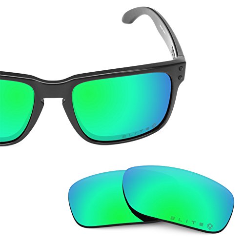 Revant Replacement Lenses for Oakley Holbrook Polarized Elite Rogue Green MirrorShield