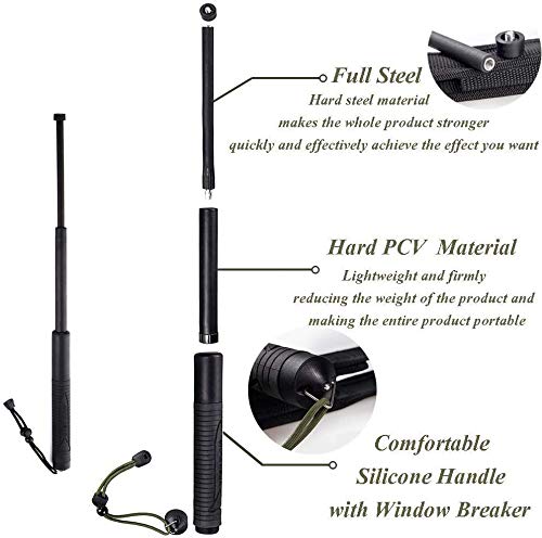 2 Telescopic+Defense+Multifunctional+Collapsibl+Lanyard
