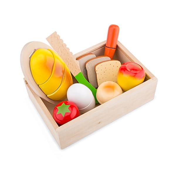 New Classic Toys - 10580 - Kinderrollenspiele - Essen Schneiden Set