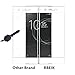 [2 Pack] Sony Xperia XA1 Screen Protector Glass Full Cover - RBEIK 9H Hardness Full Coverage Bubble Free Tempered Glass Screen Protector for Sony Xperia XA1 Smartphone (White)