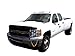 Auto Ventshade [AVS] Bugflector II Hood Shield / Protector | Fits 2011 - 2014 Silverado 2500HD & 3500HD | High Profile Bug Deflector - 1 pc., Dark Smoke | 25102