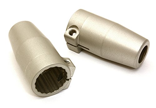 Integy RC Model Hop-ups C27156HARD Billet Machined Alloy Rear Axle Lockout (2) for Axial 1/10 SCX10 II (#90046-47)