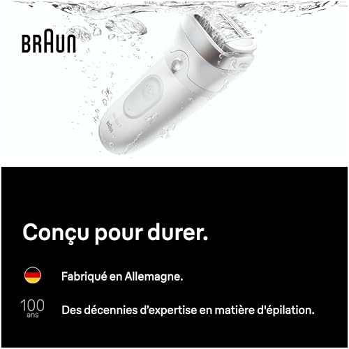 Epilateur Electrique Femme Silk Epil 7 7-441, Gris et Blanc