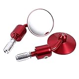 1 Pair 7/8" Motorcycle Rearview Mirrors Side Hand