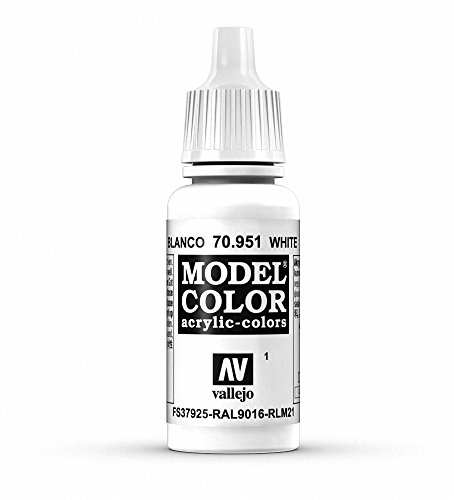 Vallejo White Model Color 2 Paint, 17ml