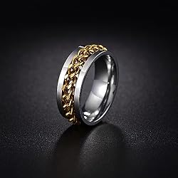 Udolfly Mens Fidget Rings Anxiety Rings for Men