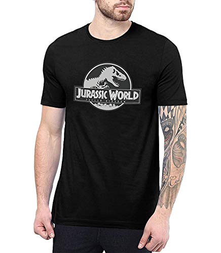 Decrum Black Jurassic T-Shirt for Men Short Sleeve Tee B079QLX3YKmcf | L