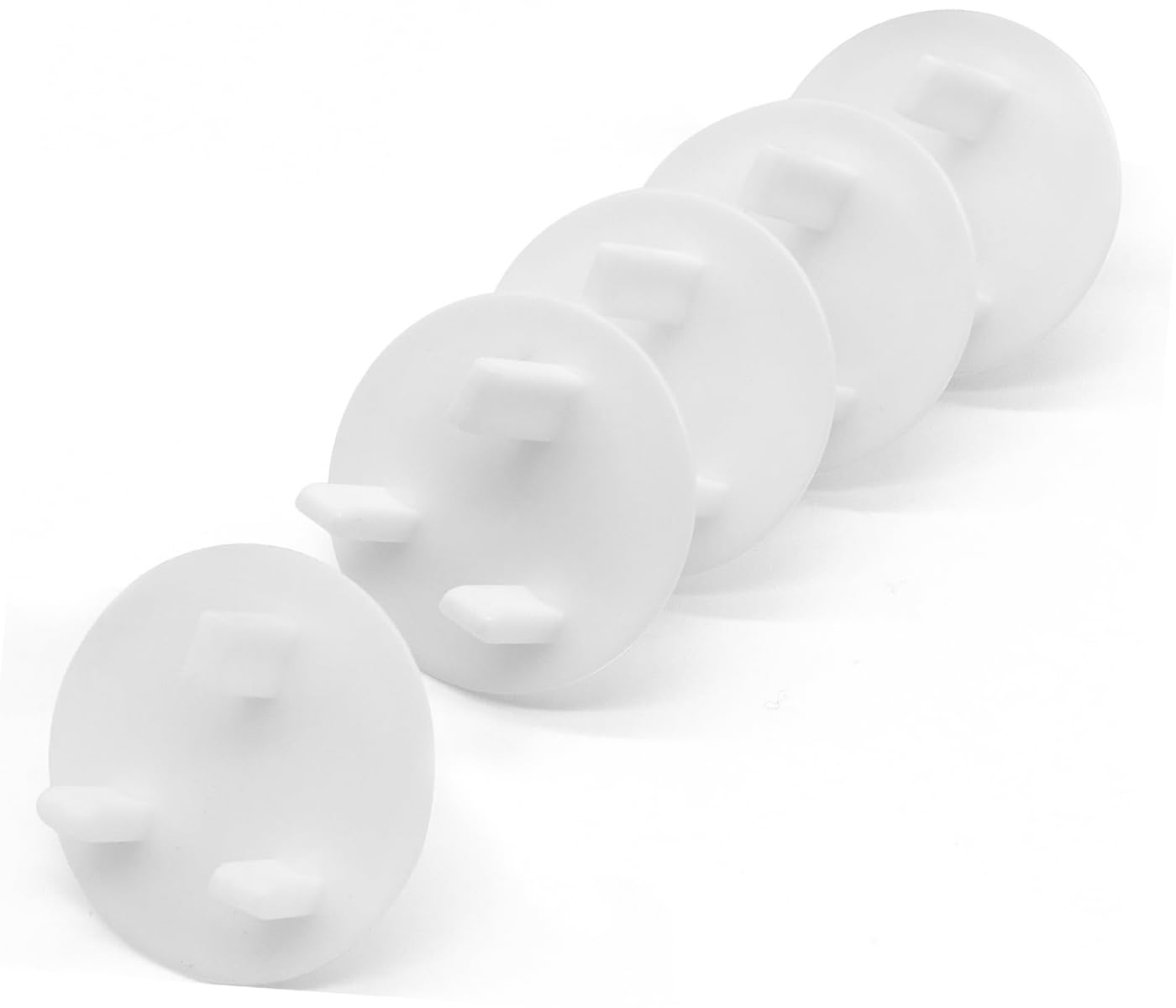 Baby Safety Socket Covers 24 Pack, Child Proof UK 3 Pin Plug Protectors, BPA-Free Safe & Easy Install, White