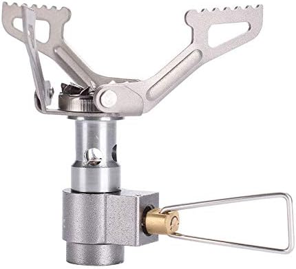 Outdoor Camping Stove Mini Portable Titanium Alloy Gas Stove for Camping, Mountain Climbing and Hiking