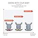 Meinkind Convertible Carrier, 4-in-1 Infant Carrier Ergonomic, Soft Breathable Comfortable Baby Carrier for 7~45lbs Infant, Front and Back Carrier with Head Support, Padded Shoulder Strap, Grey