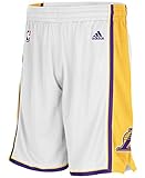 Los Angeles Lakers NBA adidas Youth Mesh Swingman Home Alternate White/Gold Shorts