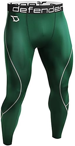 Defender Men's Compression Baselayer Pants Legging Shorts Tights Basketball GR_2XL