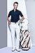EAGEGOF Men's Shirts Navy Short Sleeve Tech Performance Golf Polo Shirt Loose Fit Medium