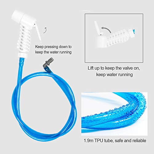 Roeam Campingdouche met pomp, opvouwbare waterzak, 15 liter, met douchekop en afneembare slang, douches voor buiten… - Image 4