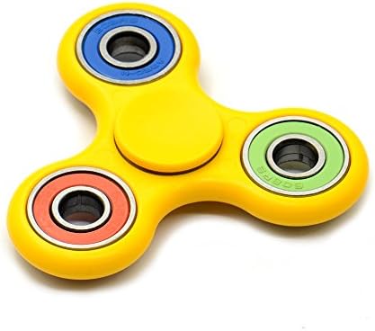 Hand spinner Tri-Spinner Fingertip gyroscope Toy Fidgets Hand Spinner Increase kids toys Adult Funny Anti Stress Toys Gifts (Yellow green red blue)