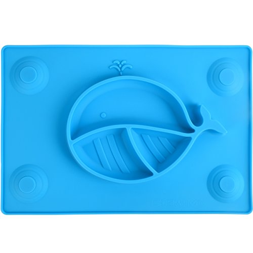 image for KiddyByte Children Silicone Placemat With Suction Cups for Maximum Hol