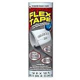 Flex Tape TFSCLRR1210, Clear Rubberized Waterproof Tape, 12 inches x 10 feet