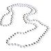 Rhode Island Novelty 48 Inch 7mm White Pearl Necklaces, Pack of 12 primary