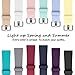 Hamile Bands (12 Pack) Compatible for Fitbit Versa/Versa 2/Lite/SE, Classic Soft Watch Bands for Fitbit Versa 2 & Fitbit Versa & Lite & Special Edition Smartwatch Wristbands, for Women Men, Large