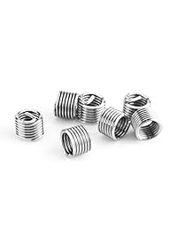 25pcs M6 × 1.0 × 8.0 mm helicoil Thread rethread Kit de reparación HSS hilo compatible Herramienta de mano Set