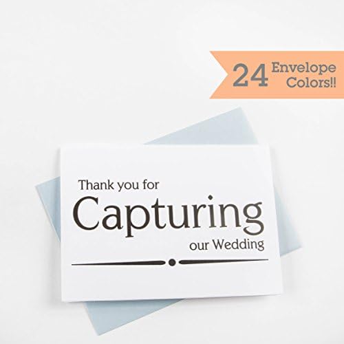 Videographer Card, Photographer Wedding Day Thank You Card (WC176-PR)