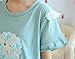 MyFav Teen Girls Lace Trimed Pajama Pleated Sleepwear Cute Bowknot Sheep Nighty