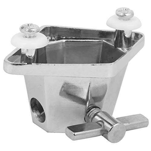 Floor Tom Drum Leg Bracket Rack Aluminum Alloy Silver Tom Leg Bracket Mount Replacement for Tom