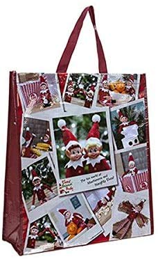 PMS 16x18x6" ELF COLLAGE DESG WOVEN 140gsm BAG W/HANGTAG
