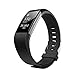 JUNYI Fitbit Charge 2 Bands ,Classic Sports Watch Adjustable Replacement Comfortable Bands for Fitbit Charge 2 Fitness Smart Wristbands Strap ( Black)