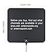 1PLUS 50 Miles Amplified HDTV Antenna with Detachable Amplifier Power Supply-13ft Coax Cable