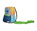 Alphabetz Dino Toddler Backpack with Safety Harness Leash, Blue, Green, Gray, Universal Size, for Boy