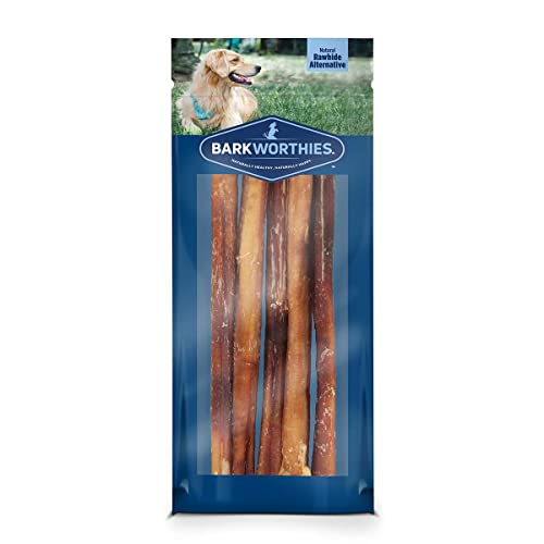 Barkworthies OdorFree 12 inch Bully Sticks 5 Pack AllNatural Dog