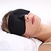 WDDH Shade 3D Eye Mask Soft Silk Sleep Adjustable Eye Mask Eyeshade Eyepatch Aircraft Travel (Black)
