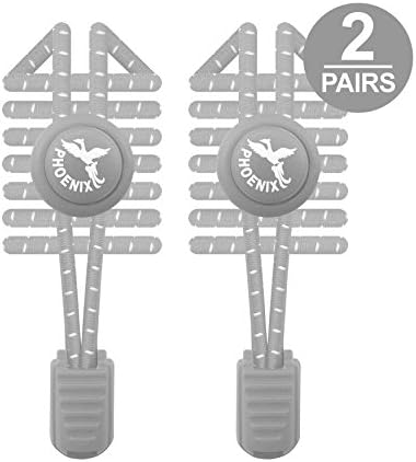 PHOENIX GOLD Phoenix Fit UK - No tie Elastic Lace System with lock - Easy to install in a Great for runners, children, older generation & active lifestyles - 2 Pairs