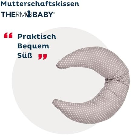 - Schwangerschaftskissen und Stillkissen - Bezug des Mutterschaftskissens 100% Baumwolle - waschbar - Stillkissen - Stütze für den Rücken, die Hüften und die Beine der Mutter