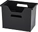 IRIS Desktop File Box, 4 Pack, Large, Black primary